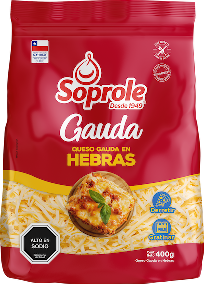 Queso Gauda Hebras 400 gr